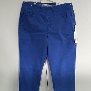Straight leg, cropped denim pants--SOFT SURROUNDINGS--WITH TAGS, size large